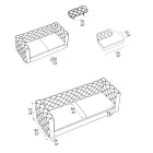 Vnitřní pohovka s polohovatelnou opěrkou hlavy Made in Italy - Unleashed Viadurini