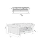 Vnitřní pohovka dostupná v různých velikostech Vyrobeno v Itálii - Vivace Viadurini