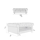 Vnitřní pohovka dostupná v různých velikostech Vyrobeno v Itálii - Vivace Viadurini