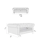 Vnitřní pohovka dostupná v různých velikostech Vyrobeno v Itálii - Vivace Viadurini