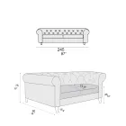 Vnitřní pohovka dostupná v různých velikostech Vyrobeno v Itálii - Vivace Viadurini