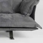 Moderní sofa provedení Shita kůže, 170, 220 nebo 250 cm Viadurini
