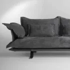 Moderní sofa provedení Shita kůže, 170, 220 nebo 250 cm Viadurini