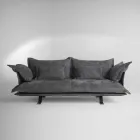 Moderní sofa provedení Shita kůže, 170, 220 nebo 250 cm Viadurini