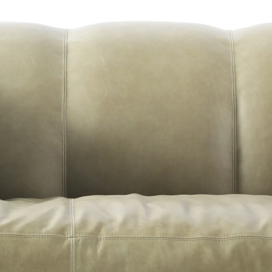 Design 3-místná čalouněná pohovka Grilli Shell ručně vyráběná v Itálii Viadurini