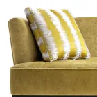 Designová pohovka čalouněná v bukovém dřevě Grilli Kipling z Itálie Viadurini