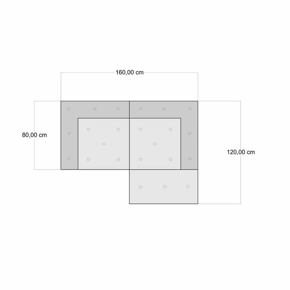 Pohovka se dvěma sedáky čalouněná v etnickém designu barevné tkaniny - vlákno Viadurini