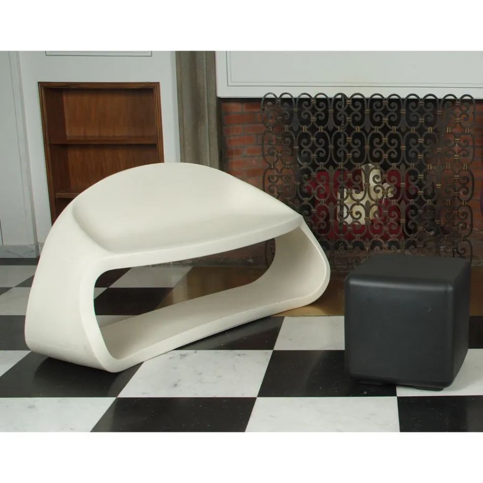 Dvoumístná vnitřní nebo venkovní pohovka z polyetylenu Made in Italy – dvoumístná Viadurini