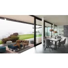 Polstrovaná dvoumístná etnická pohovka v Patchwork Fabric a Wood - Fiber Viadurini