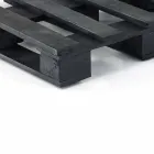 Polstrovaná dvoumístná etnická pohovka v Patchwork Fabric a Wood - Fiber Viadurini