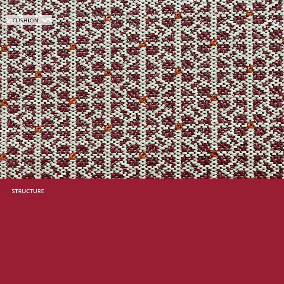 Kovová pohovka pro moderní zahradu Vysoká kvalita Made in Italy - Karol Viadurini