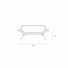 Vyrobeno v Itálii Cesare kože imitace kůže čeká pohovka Viadurini