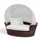 ostrov sofa relaxační zahrada s Hectorem vyrobené tkaní ručně, moderní design Viadurini