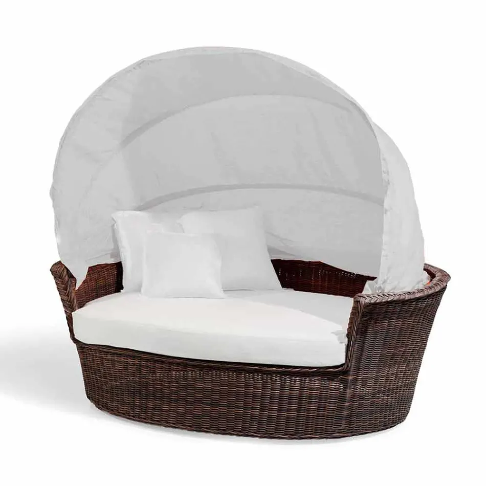 ostrov sofa relaxační zahrada s Hectorem vyrobené tkaní ručně, moderní design Viadurini