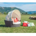 ostrov sofa relaxační zahrada s Hectorem vyrobené tkaní ručně, moderní design Viadurini