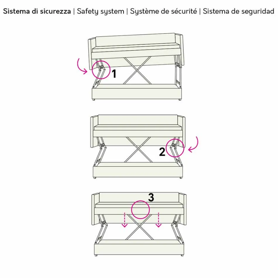 Moderní rozkládací pohovka v hnědé barvě vyrobené v Itálii - Pont Viadurini