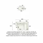 Designová rohová rozkládací pohovka v béžové látce vyrobená v Itálii - Ortensia Viadurini
