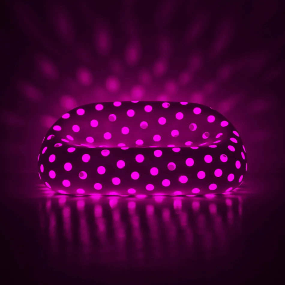 Světelná venkovní pohovka z polyetylenu s LED Made in Italy - Asso Viadurini