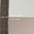 Venkovní pohovka z oceli Různé velikosti a včetně polštářů Vyrobeno v Itálii - Bronn Viadurini