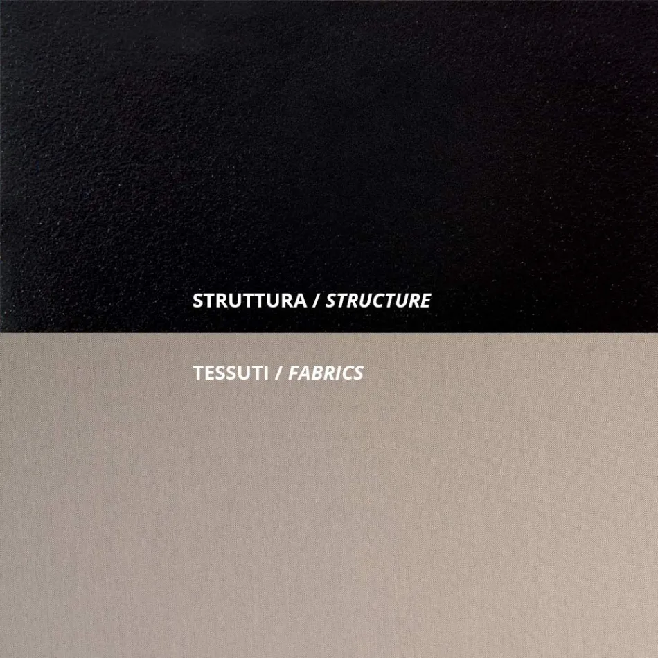 Venkovní pohovka z oceli Různé velikosti a polštáře Made in Italy - Arwen Viadurini