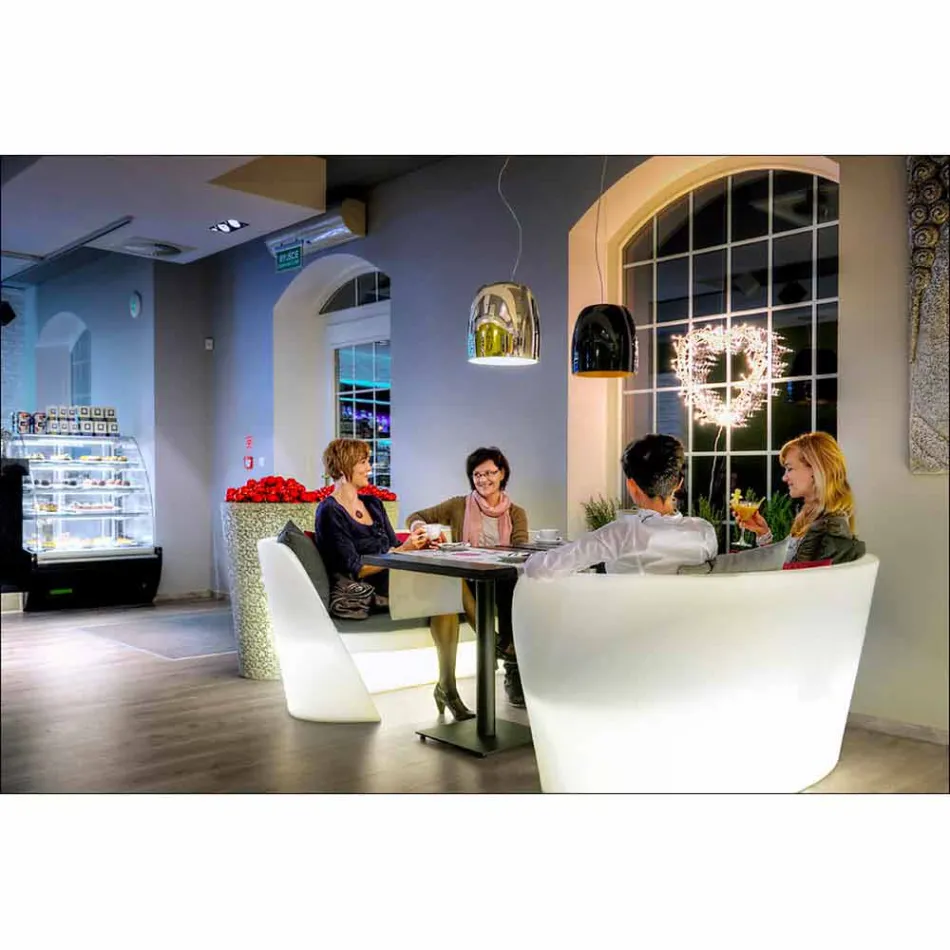 Slide Rap design vnitřní polyetylénová pohovka vyrobená v Itálii Viadurini