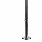 Venkovní sprcha z chromované nerezové oceli s nožní podložkou Vyrobeno v Itálii - Modeo Viadurini
