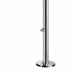 Chromovaná zahradní sprcha z nerezové oceli s myčkou na nohy vyrobená v Itálii - Marlen Viadurini