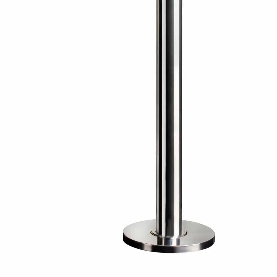 Ocelová zahradní sprcha s časovaným faucetem vyrobená v Itálii - Norton Viadurini