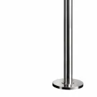 Nerezová zahradní sprcha s kulatou sprchovou hlavicí vyrobená v Itálii - Norton Viadurini