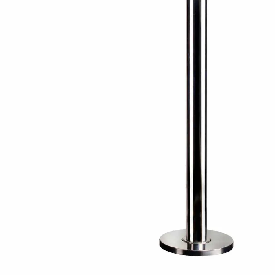 Venkovní sprcha z oceli se směšovačem a kulatou sprchovou hlavicí Made in Itay - Yuki Viadurini