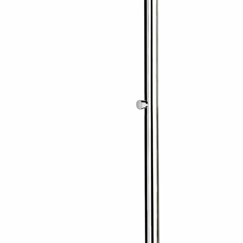 Nerezová venkovní sprcha s časovaným faucetem vyrobená v Itálii - Modeo Viadurini