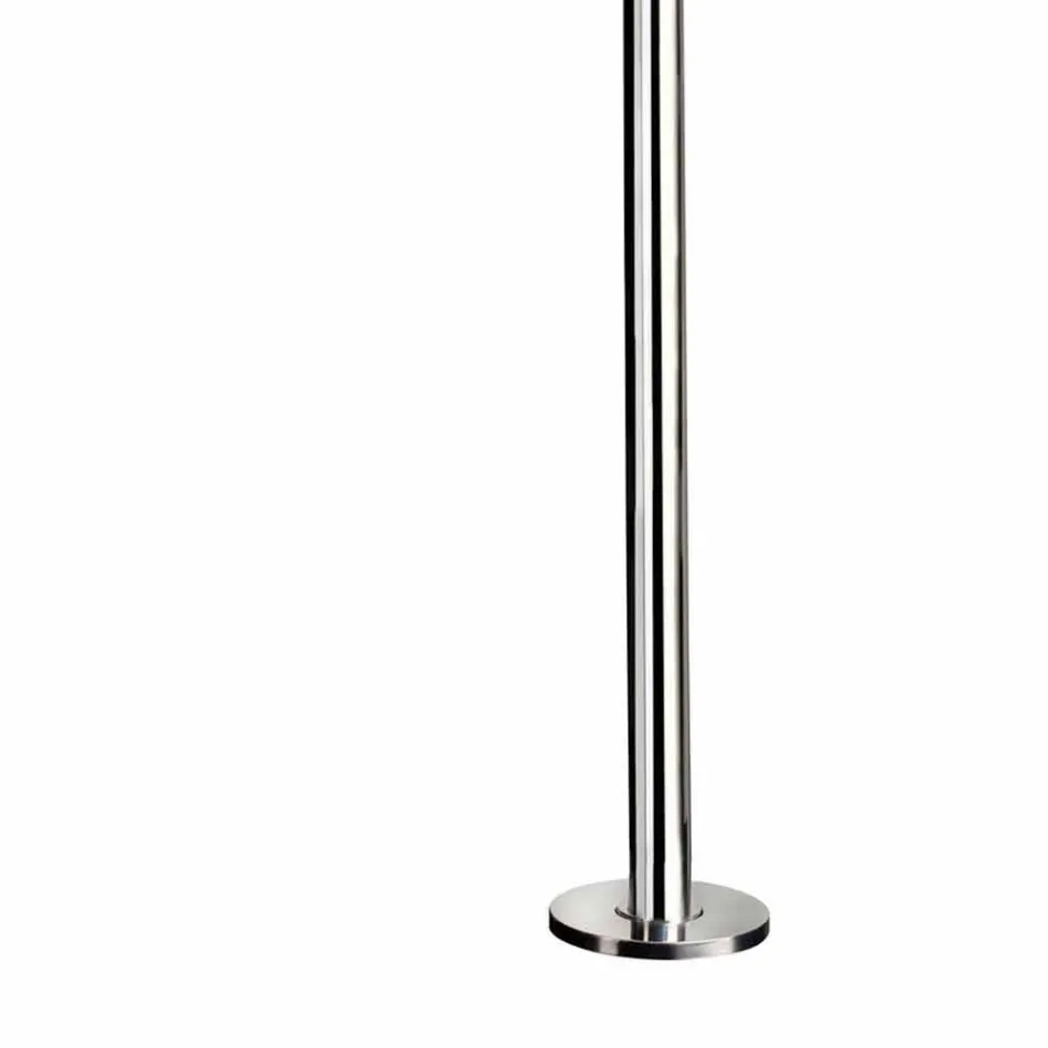 Nerezová venkovní sprcha s časovaným faucetem vyrobená v Itálii - Modeo Viadurini