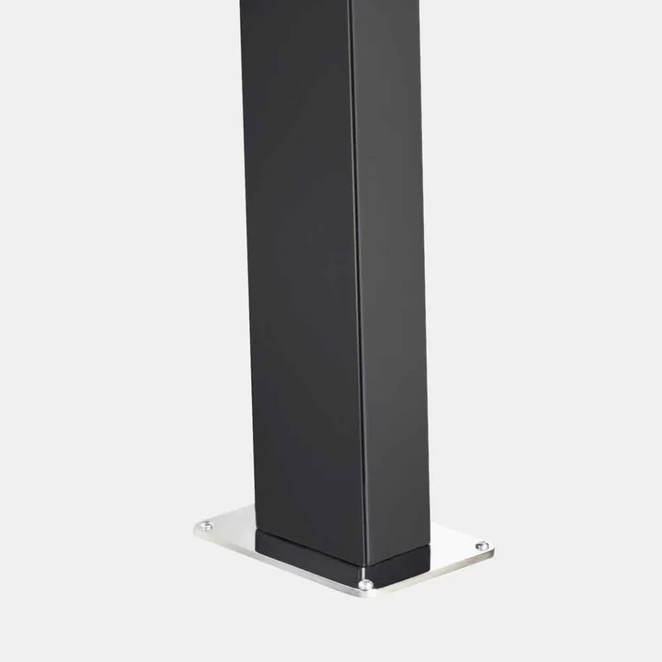 Solární zahradní sprcha z oceli s vodopádem vyrobená v Itálii - Werner Viadurini