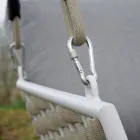 Hliníková zahradní houpačka a sedátko s polštáři odpuzujícími vodu - Beach Viadurini