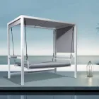 Závěsná zahradní houpačka vyrobená z lakovaného hliníku - broccard Viadurini