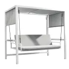 Závěsná zahradní houpačka vyrobená z lakovaného hliníku - broccard Viadurini