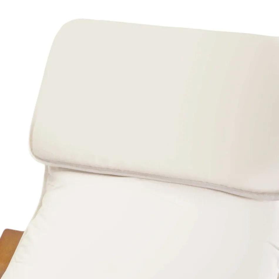 Vnitřní houpačka z březového dřeva a tkaniny - Abissi Viadurini