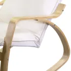 Vnitřní houpačka z březového dřeva a tkaniny - Abissi Viadurini