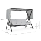 Houpačka přestavitelná na postel pro zahradu z oceli a látky - Připomeňme si  Viadurini