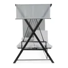 Houpačka konvertibilní na postel pro zahradu z oceli a látky - Připomeňme si  Viadurini