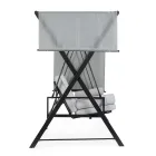 Houpačka konvertibilní na postel pro zahradu z oceli a látky - Připomeňme si  Viadurini