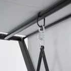 Houpačka přestavitelná na postel pro zahradu z oceli a látky - Připomeňme si  Viadurini