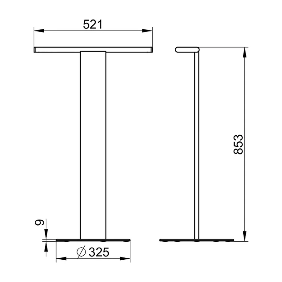 Dvojité umyvadlo s držákem ručníků v bílé nebo černé barvě - Alcade Viadurini