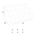 Vystavovatel lahví se třemi kroky Made in Italy - Capo Viadurini