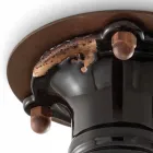 Design stropní reflektor retro keramiky a kovu Cloe Ferroluce Viadurini