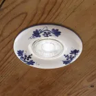 Spotlight keramiky zdobené pro zapuštěné stropní Ferroluce Pescara Viadurini