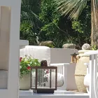 Dekorativní venkovní LED reflektor v bílém hliníku nebo cortenu - Bettina Viadurini