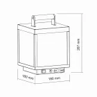 Dekorativní venkovní LED reflektor v bílém hliníku nebo cortenu - Bettina Viadurini