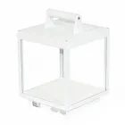 Dekorativní venkovní LED reflektor v bílém hliníku nebo cortenu - Bettina Viadurini