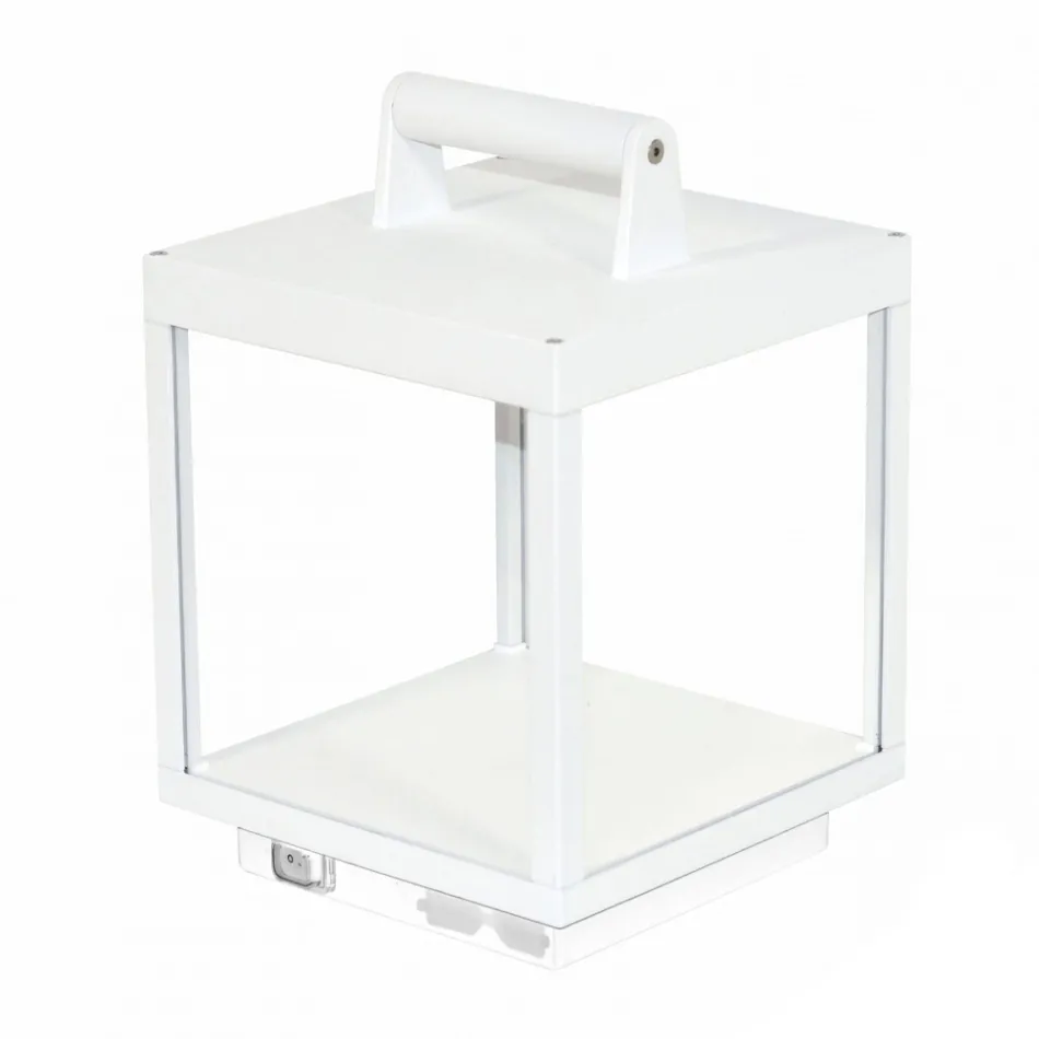 Dekorativní venkovní LED reflektor v bílém hliníku nebo cortenu - Bettina Viadurini